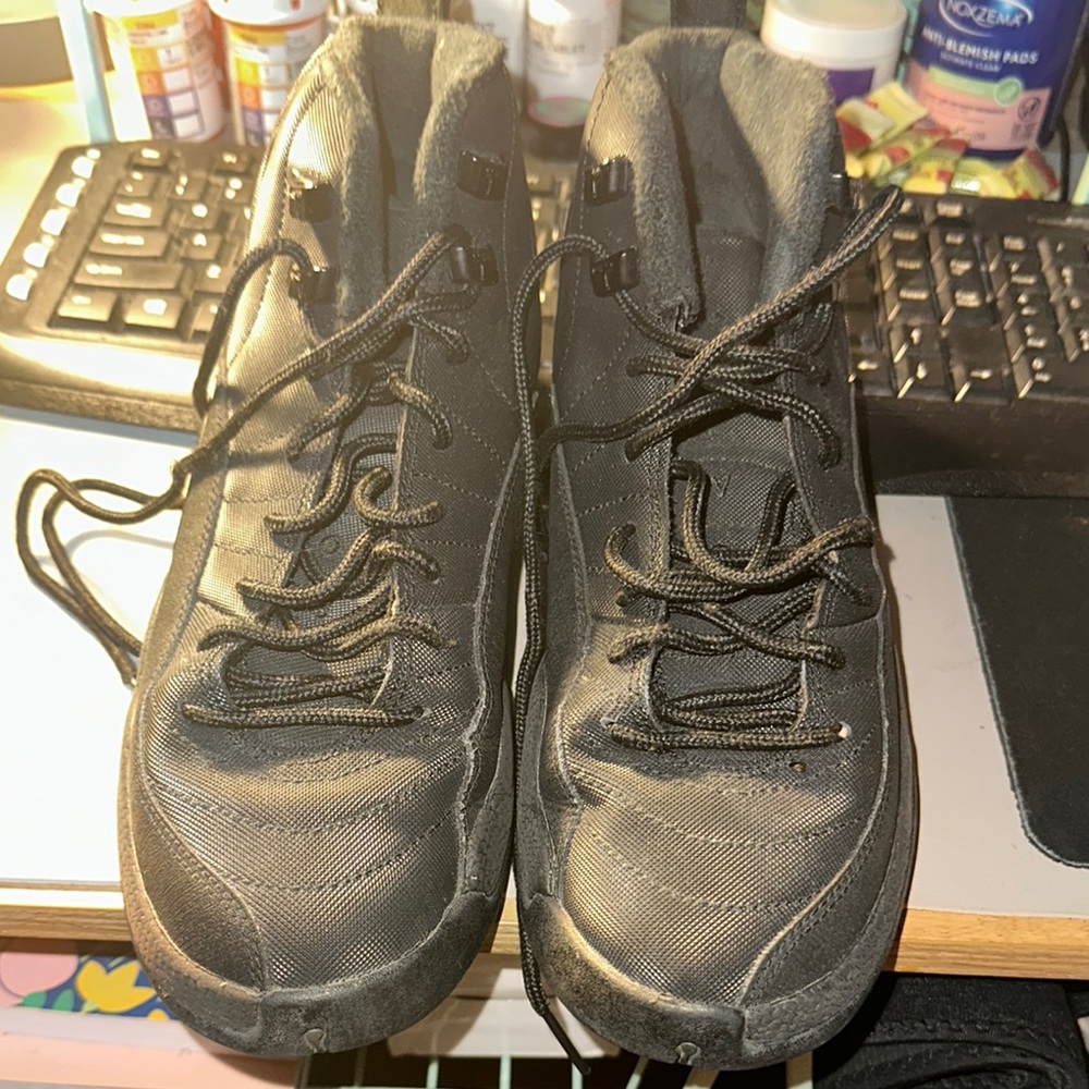 Black High-Top Sneakers